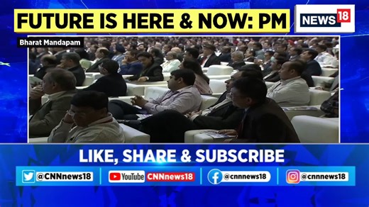 #BreakingNews | "India will lead the world on 6G. Within a year of the launch of 5G in #India, there are over 4 lakh base stations, covering 80% of the #population and 97% of subscribers." PM Modi on the internet speeds in India at #IndiaMobileCongress2023 | #WATCH | News18 | Facebook