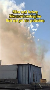 Silica sand factory,silica sand crushing line,built and put into production#silicasand #sandplant