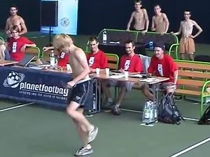 European Footbag Championships in the year 2005 in Poland. 4000 hours of training with footbag since the year 2001 and you can see the result in this semi routine. thanks for video to @globalfootbag | Vasek freestyle