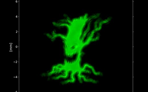 光学衍射模拟：万圣节鬼怪和谢尔宾斯基分形