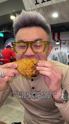 Everything I ate at KFC Singapore #KFC #mukbang #whatieatinaday #singaporefood | Genius Eats