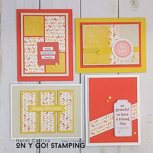 One Sheet Wonder – 4 Cards from One 6x6 Sheet (3 Easy Cardmaking Ideas)