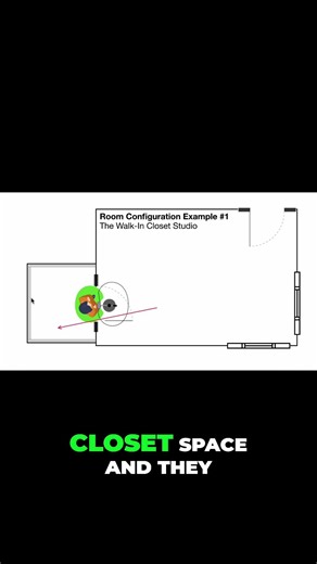 Secrets of Soundproofing: How a Closet Studio Works #shorts