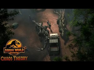 Herbivores Stampede! Jurassic World Chaos Theory Season 4 Clip! Stegosaurus Sinoceratops Nasuto!