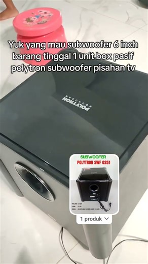 Come on, those who want a 6 inch subwoofer, there's only 1 unit left for the Polytron passive sub...