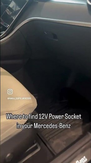 12V Power socket locations in your Mercedes-Benz