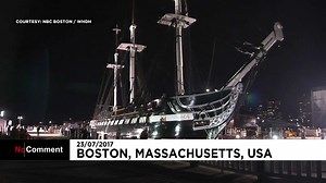 Video. The USS Constitution, warship from 1797, returns to water