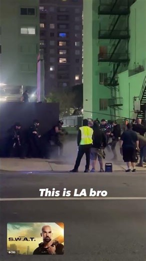 behind the scenes of SWAT #hollywood #movies