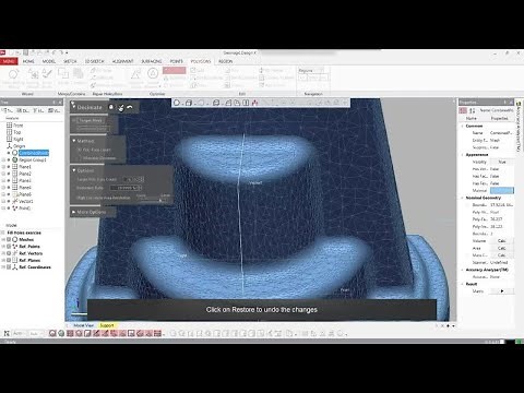 Getting Started with Geomagic Design X | Decimate