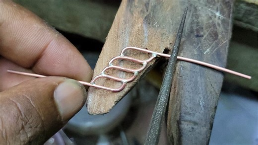 53K views · 358 reactions | New design twisted copper ring making ! How to make a twisted copper ring | Swapan Goldsmith | Facebook