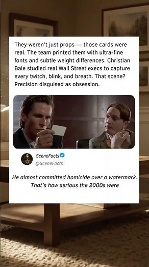The Business Card Scene Was Obsessively Real 😳 | American Psycho