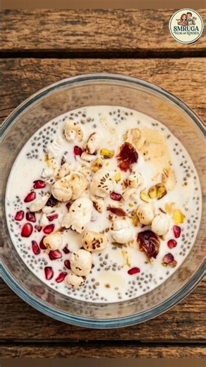 Best Summer Healthy Snack | Chilled Milk Fruit & Makhana Bowl #food #recipe