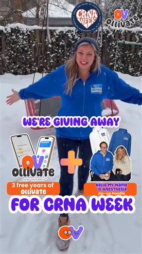 Ollivate- gamified learning for CRNAs, SRNAs, and Nurses! on Instagram: "CRNA Week Giveaway 🎉 We’re giving back with THREE free 1-year access passes to @ollivate, plus this cozy anesthesia sweatshirt 🧥✨ 1 for students/residents → Free Board Prep 📚 1 for CRNAs → Unlimited CE credits 🎓 1 for nurses → Full ANAP microcredential 🩺 Want to enter? Comment 'ollivategives' 💬 We’ll DM you the link to join 🔗 Ends Friday 1/23 at 8am EST ⏰ — don’t miss it! 🚀"