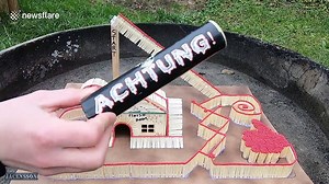 YouTuber shows off chain reaction of burning matches on 'amusement park'