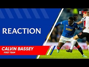 🎥 REACTION: Calvin Bassey spoke to RangersTV after tonight's Man of the Match performance against Dunfermline. | Rangers FC