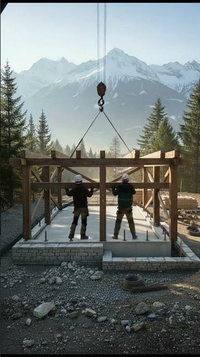 Construction : Traditional Swiss Timber Chalet Build — Swiss Alps (Switzerland)