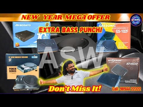 Extra Bass Punch Under Your Car Seat | Active Subwoofer with Premium Sound Effect | Different Brands