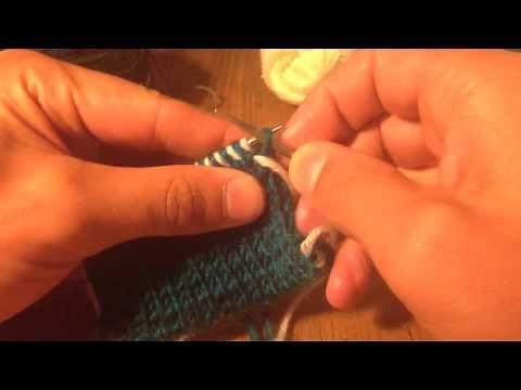 A Sockmatician Tutorial - One-Needle Kitchener Bind-Off for Double-Knitting
