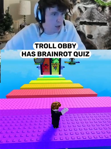 First PERSON IN HISTORY TO Finish HARDEST brainrot quiz. #gaming #reaction #roblox