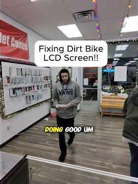 FIXING DIRT BIKE LCD SCREEN!!! #education #brokenfix #smartphone #tech #problemfix #fixmyphone