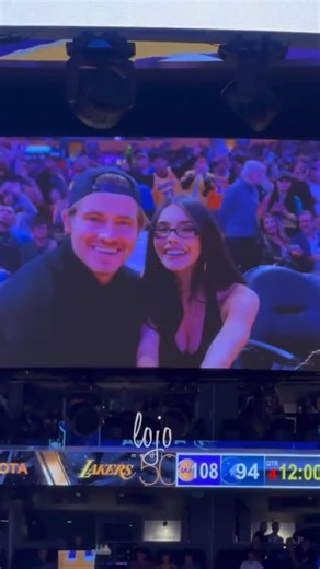 Justin Herbert Media ⚡️ on Instagram: "new video of Herbert and Madison Beer at the Lakers game tonight ❤️ : LojoMedia (X) #justinherbert #madisonbeer"
