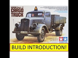 Tamiya 1-35 German 3 Ton 4x2 Cargo Truck - Build Introduction (12.31.20)