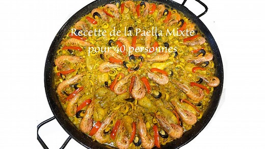 Recette Paella Mixte Géante - Paellas de José