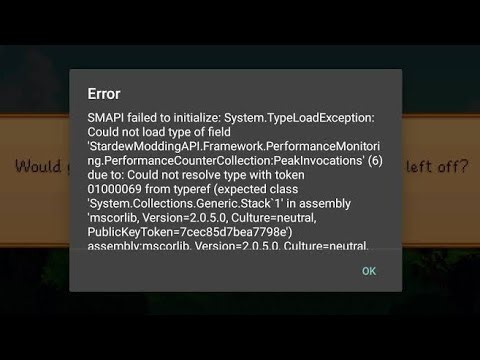 SOLUCIÓN: SMAPI failed to initialize - Stardew Valley 🤠 - Android