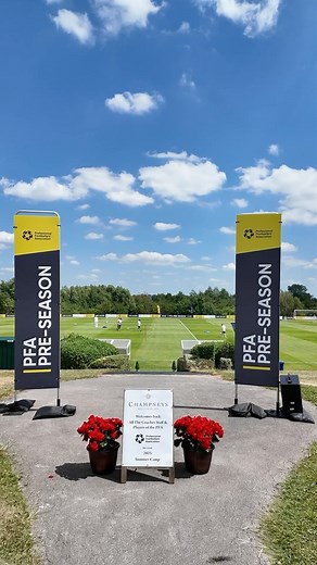 Walking to the pitch on day 1 of PFA pre-season ☀️✅ | PFA