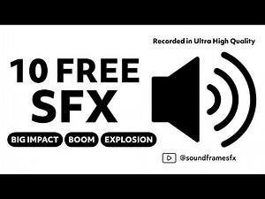 10 ROYALTY FREE ULTRA HQ IMPACT BOOM EXPLOSION | Sound Effects 2025 | For Video Editing