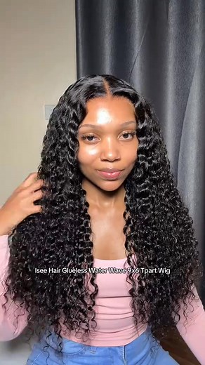 34K views · 38 reactions | it's time to get inches and volume!  Hair: 9x6 T part Water Wave 26" |250% Density | Wear Go Wig with Draw-string | ISEE Hair Beauty | Facebook