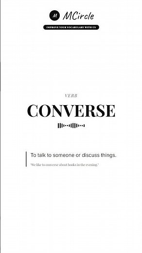 Learn English: What is Converse? | Vocabulary Shorts