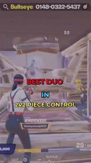 Best Duo In 2v2 Piece Control🛡 #fortnite #helpmemakethismakesense #shorts #short #fyp #foryou #funny