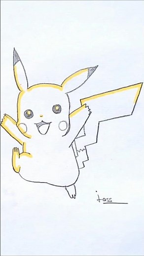 How to Draw Pikachu (Pencil Drawing Tutorial)