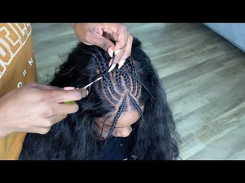 Super Cute Braid Style | BRAIDS on REAL HD Swiss Lace | ft: Myfirstwig