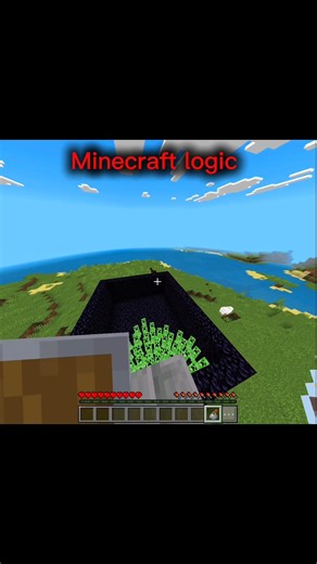 Minecraft logic is cool 😎#minecraft #ytshorts