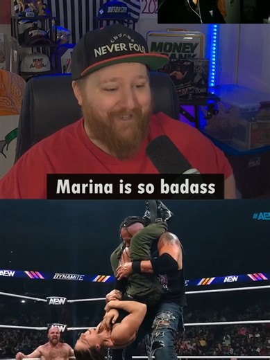 Marina Shafir can not be stopped.. #aew #wrestling #prowrestling