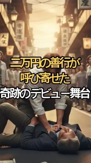 A 20,000 yen good deed brought about a miraculous debut stage #drama