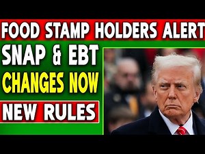 Food Stamp Card Holders Alert — SNAP & EBT Changes Happening Now