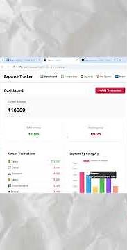 Learn React JS || Build and Deploy React JS Application || Expense Tracker App || React JS Tutorial