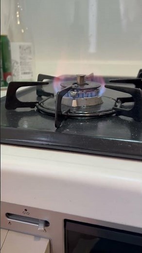 ガスコンロ。火が付かなかったり、途中で火が消えるのは電池切れが原因だった。たぶん