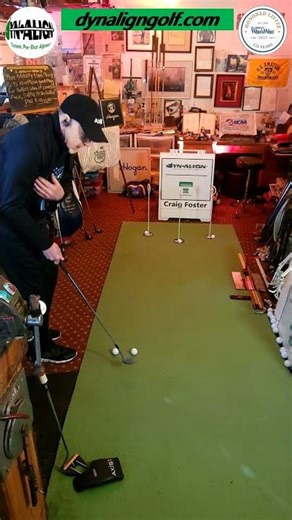 Increased Putting Efficiency With DynAlign #puttingtips #puttinggrip #puttingdrill #yips #golftips