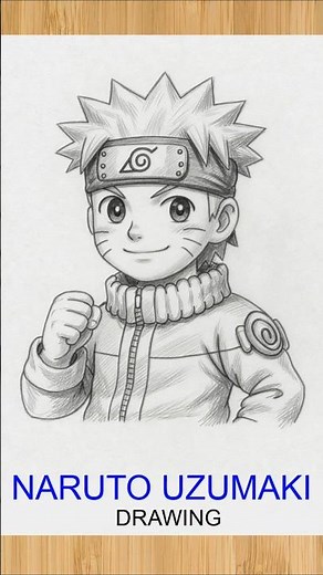 Naruto outline drawing easy - How to draw naruto uzumaki drawing - #shorts #naruto #drawing #anime