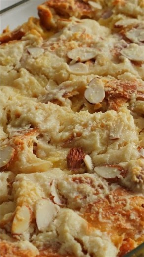 Day-old croissants turn into the fanciest bread pudding you'll make