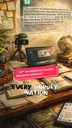 🌴📜🔍 UnrulyNationn Content Disclaimer Explained 📊 Poll: Should educational pages clearly explain their limitations and encourage independent verification? • Yes always • Sometimes • Only for complex topics • No it is implied #caribbean #history #culture #caribbeanhistory #fyp