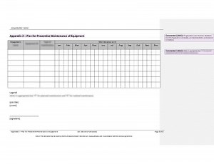 Plan for Preventive Maintenance of Equipment [IATF 16949 document]