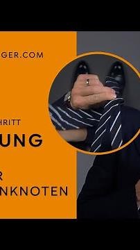 Krawatte binden für Anfänger: Der einfache Krawattenknoten in 1 Minute