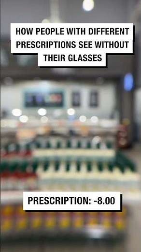 How people with different glasses prescriptions see! 👀👓 - 🎥 opticalacademy