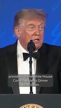 President Trump makes bullet proof vest joke at rescheduled White House Correspondents Dinner