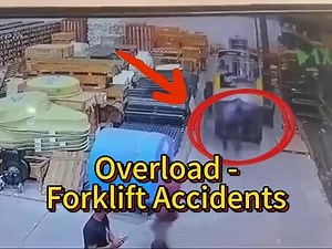 Forklift Accidents Caused by Overloading | Forklift Fails | Forklift Safety | Forklift Accidents